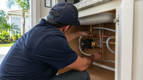 Hot-water recirculation system installation in Deltona, FL